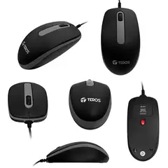 TEROS - Mouse óptico TE-1220S 1000dpi USB