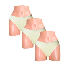 SWEET COTTON - Pack x3 Bikini Crema