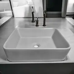 GENERICO - Bowl Rectangular Gris Piedra Mate