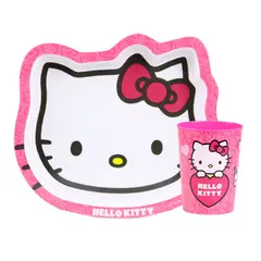 SCOOL - Vajilla Plato forma Hello Kitty Play+Vaso 703800