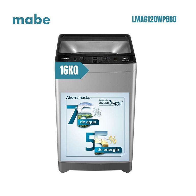 Lavadora automatica de 16 kg Silver - LMA6120WPBB0