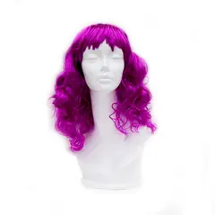 GENERICO - Peluca Semi Larga Ondulada NA 10612 Lila a temporal