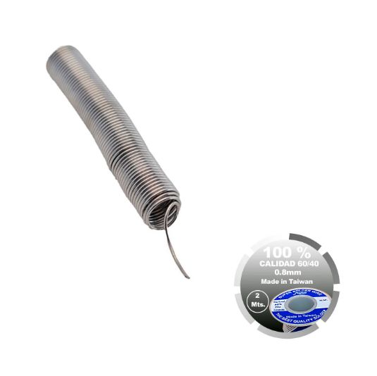 Soldadura de Estaño x 2 Metros 60/40 0.8mm TR5-0-8-MT LÖTFETT