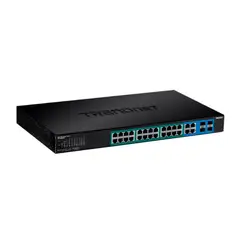TRENDNET - SWITCH DE 24 PUERTOS POE+ 4 GIGABIT Y 4 SFP P/N: TPE-5028WS