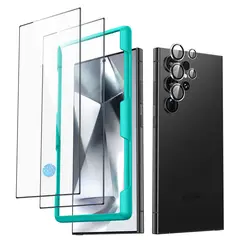 ESR - Pack 2 Protectores de Pantalla S24 Ultra + Set Lentes - X0041OM4OR