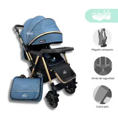 GENERICO - Coche Moises Zaragoza Premium Blue