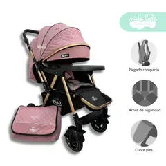 GENERICO - Coche Moises Zaragoza Premium Pink