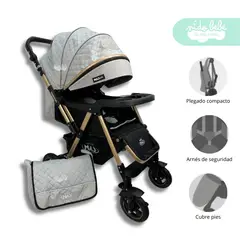 GENERICO - Coche Moises Zaragoza Premium Silver