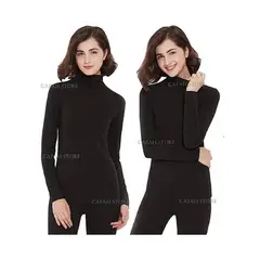 OTTOWARE - CALENTADOR MUJER POLO CUELLO SEMI ALTO LABRADA