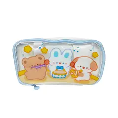 GENERICO - Cartuchera Triple Cierrre Happy Pets Celeste