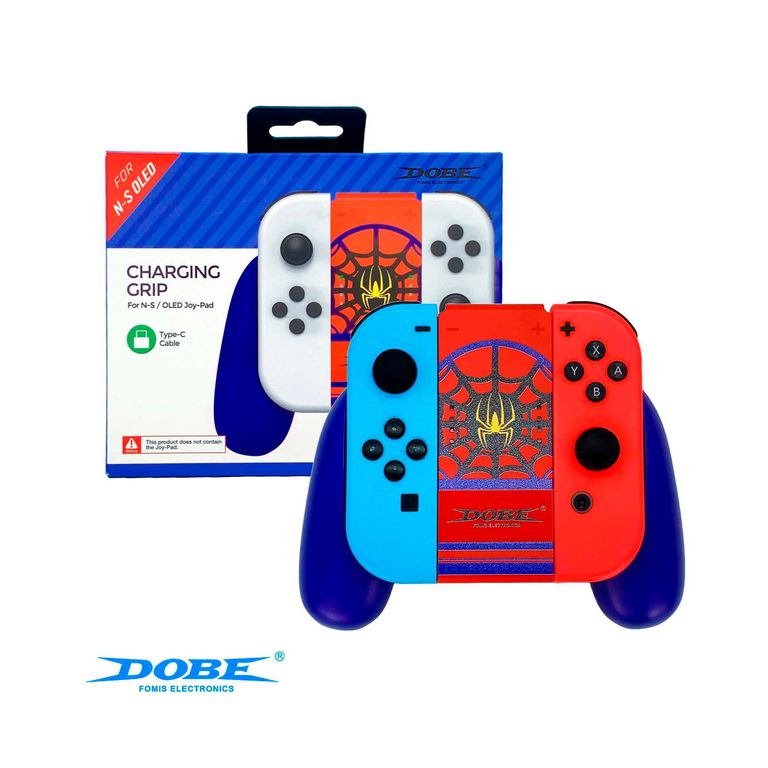 Handgrip Joy Con Para Nintendo Switch Fat y Oled Azul