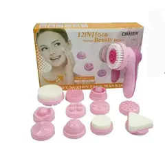 GENERICO - Masajeador Facial Eléctrico Inalámbrico 12 en 1