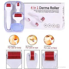 OEM - Derma Roller 4 en 1 Rodillo de 540 Microagujas de Titanio Para la Piel