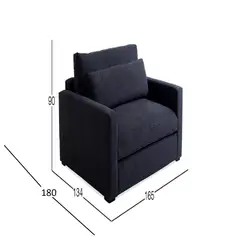 DMUEBLES - Sofá cama Alexander - Negro