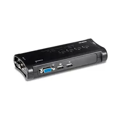 TRENDNET - SWITCH KVM DE ESCRITORIO 4 PUERTOS VGA/USB P/N: TK-407K