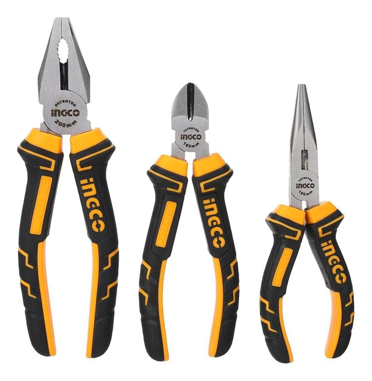 Juego de 3 alicates Ingco