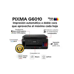 CANON - Impresora Multifuncional Pixma G6010 Wifi Usb Red