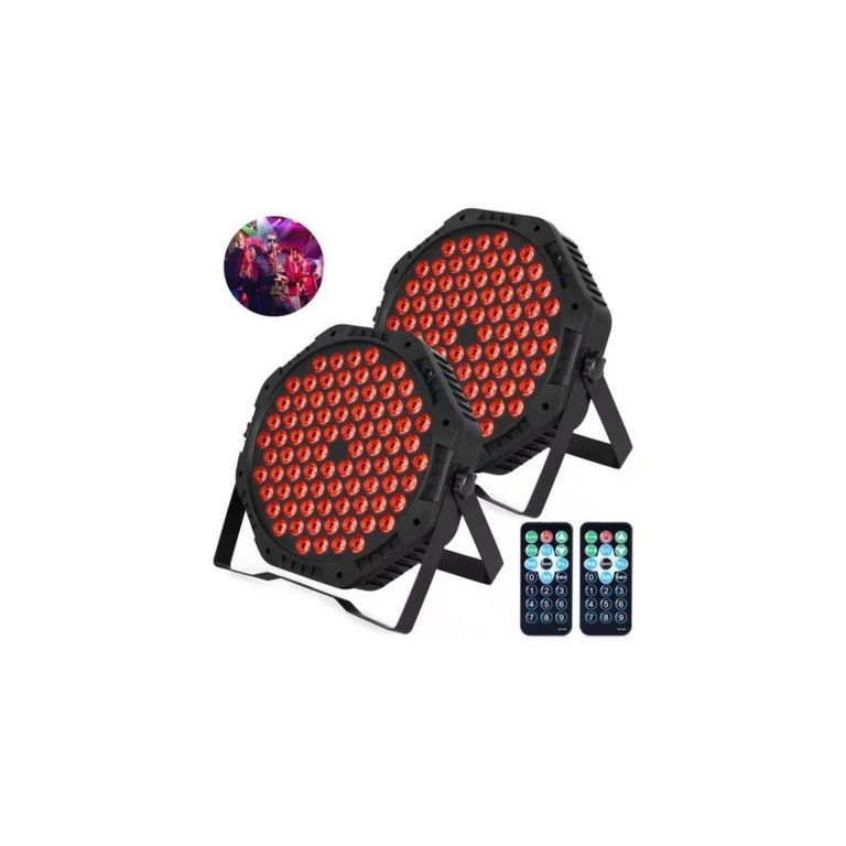 Pack 2 Cañon Tacho Led Rgb Rítmico 84x3 Dmx Fiesta Evento Dj