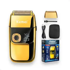KEMEI - Maquina Afeitadora Shaver KM-2028 Dorado
