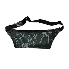 GENERICO - Riñonera Deportivo Militar Azul Multiusos 3 Cierres Ajustable