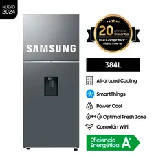 SAMSUNG - Refrigeradora Top Mount Freezer 384L RT38DG6730S9PE SILVER