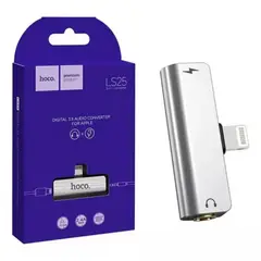 HOCO - Adaptador De audio Lightning - Aux Para Iphone 2en1 -