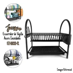 FINEZZA - Escurridor de Vajilla Acero Inoxidable FZ-8053-R