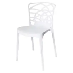 ARKIMUEBLES - Silla de polipropileno modelo Charlize blanco
