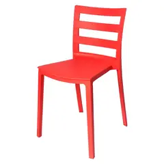 ARKIMUEBLES - Silla de polipropileno modelo Antonella rojo