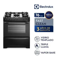 ELECTROLUX - Cocina Freestanding Gas 5 Quemadores Triple Llama Grill 76cm FE5GPR