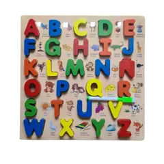 GENERICO - Rompecabeza del ABC y pizarra al reverso