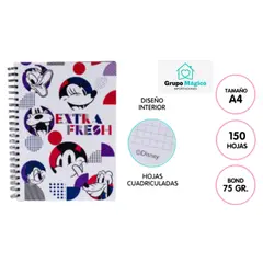 ROMAX - Cuaderno anillado de 150 hojas Disney
