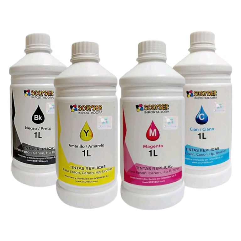 JUEGO DE TINTAS UNIVERSAL 1L PARA IMPRESORA