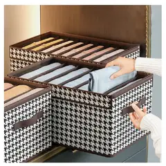 GENERICO - Organizador de Ropa y Clóset Con Tapa y Divisiones