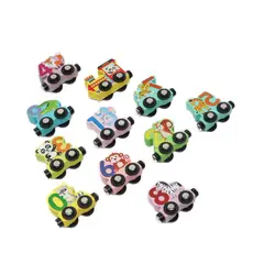 GENERICO - Tren Madera Dinosaurio Números Magnéticos Imantados