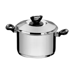 TRAMONTINA - Cacerola Solar Baquelite fondo triple con tapa y asas 46L