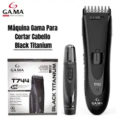 GAMA - Maquina clipper Black Titanium Nasal - T744