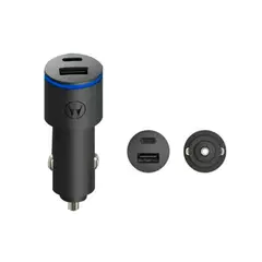 MOTOROLA - CARGADOR AUTO TURBOPOWER 45W DOBLE PUERTO P/N: SJV102