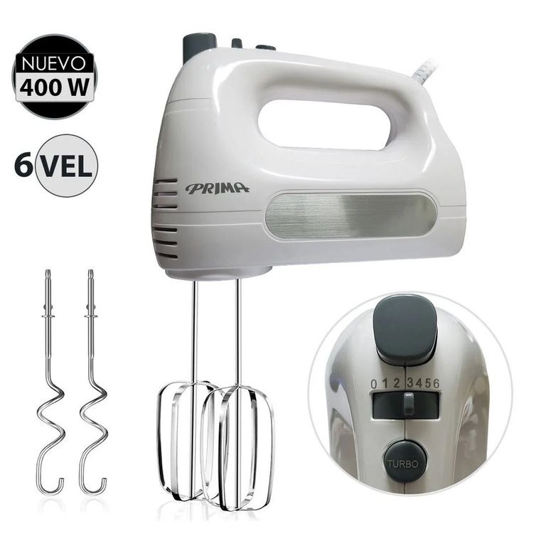 Batidora HM9105E-GSB de Mano 400 Watts Blanco