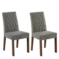 MADESA - Kit 2 Sillas de Comedor 4256 Silver