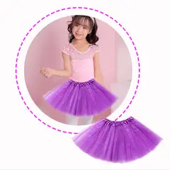 GENERICO - Falda Tutu Fucsia (3 a 8 años) morado