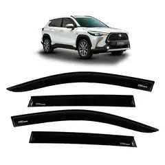 GENERICO - CORRELLUVIAS PREMIUM NEGRO GLOSS TOYOTA COROLLA CROSS 2021
