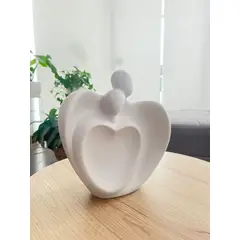 MAP DESIGN HOME - Adorno Pareja Un solo Corazon 23x08x24cm