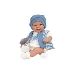 MUÑECAS REBORN - Muñeca Elegance 35 Cm Babyto azul Con Mecanismo Risa 60796