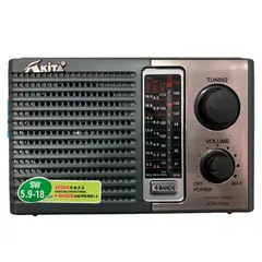 AKITA - Radio AMFM ICFN 10N corriente y batería