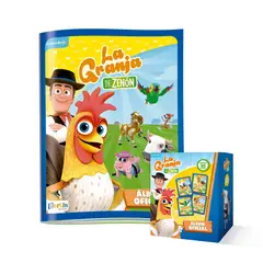 EDITORIAL BERLIN - La Granja de Zenon, 1 album tapa BLANDA + 1 PAQUETON (50 sobres)