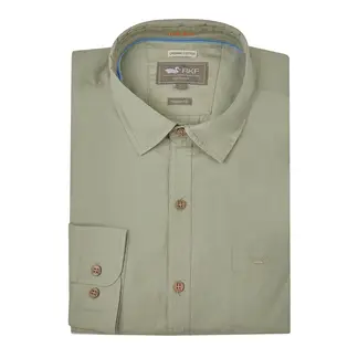 ROCKFORD - Camisa para Hombre Verde Algodón Orgánico y Protección UV
