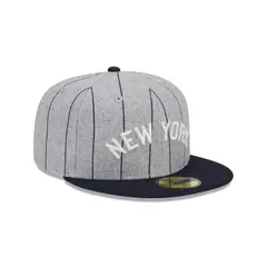 New Era - Gorra 59Fifty New York Yankees Heather Pinstripe Grey