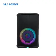 ALL SOUND - PARLANTE KARAOKE LED DE 8 Pulg. CON BATERIA RECARGABLE