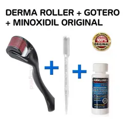 KIRKLAND - Minoxidil liquido 60ml + derma roller